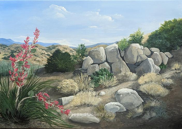 Red Yucca by Sally McDevitt